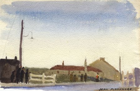 Jean Dryden Alexander (1911-1994) - Pair of Watercolours, Street Views