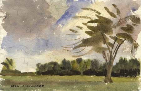 Jean Dryden Alexander (1911-1994) - Set of 3 Watercolours, Landscape Views