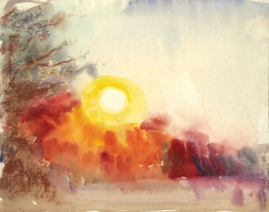 Jean Dryden Alexander (1911-1994) - Signed Watercolour, Sunrise