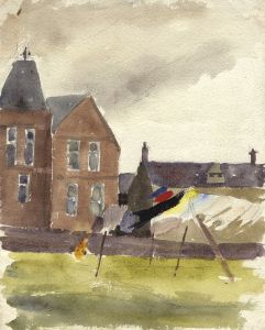 Jean Dryden Alexander (1911-1994) - Watercolour, Blowing in the Wind 