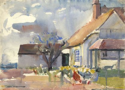 Jean Dryden Alexander (1911-1994) - Signed Watercolour, From the Garden