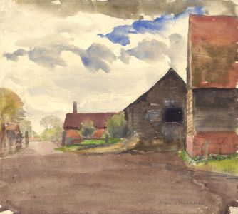 Jean Dryden Alexander (1911-1994) - 1932 Watercolour, The Cowage's Farm