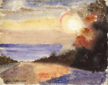 Jean Dryden Alexander (1911-1994) - Pair of Watercolours, Landscape Views 