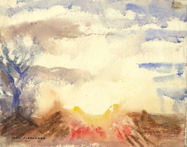 Jean Dryden Alexander (1911-1994) - Pair of Watercolours, Landscapes 