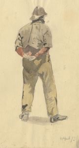 Jean Jacques Haakman - Signed Late 19th Century Watercolour, Standing Figure