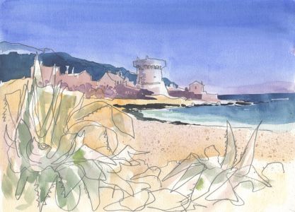 Robert T. Blayney (1929-2016) - Mid 20th Century Watercolour, Coastal View