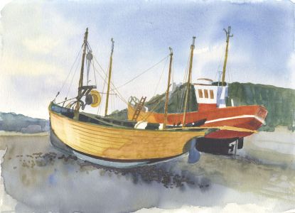Robert T. Blayney (1929-2016) - Mid 20th Century Watercolour, Boats