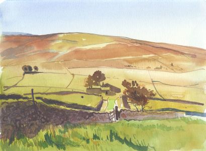 Robert T. Blayney (1929-2016) - Mid 20th Century Watercolour, Rolling Landscape