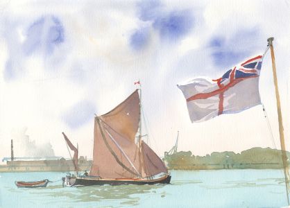 Robert T. Blayney (1929-2016) - Mid 20th Century Watercolour, Boat View