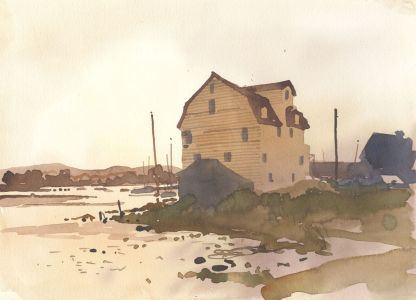 Robert T. Blayney (1929-2016) - Mid 20th Century Watercolour, House by the Sea