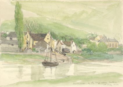 1868 Watercolour - River Landscape, Buckwean