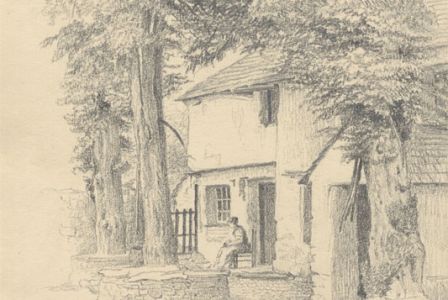 1870 Graphite Drawing - Wallend, Langdale