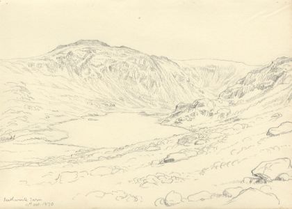 Quantity of c.1870 Graphite Drawings - Lake District Landscapes and More