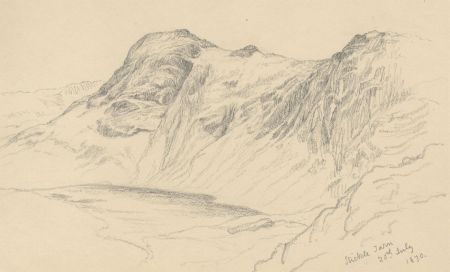 Quantity of 1870 Graphite Drawings - Lake District Landscapes