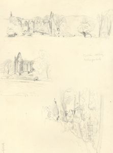 Quantity of Mid 19th Century Landscape and Sailboat Illustrations in Graphite