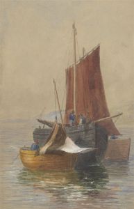 A Pair of Late 19th Century Watercolours - Nautical Views
