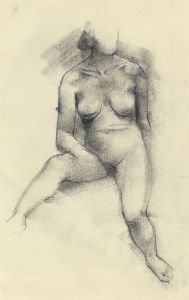 Peter Collins ARCA - c.1970s Mixed Media, Nude
