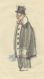 Peter Collins ARCA - c.1970s Coloured Pencil, Clown
