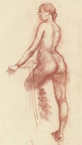 Peter Collins ARCA - c.1970s Sanguine, Female Nude