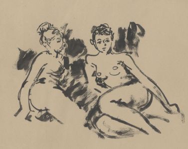 Peter Collins ARCA - c.1970s India Ink, Female Nudes