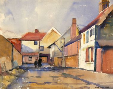 Jean Dryden Alexander (1911-1994) - Signed Watercolour, High Street Brentwood