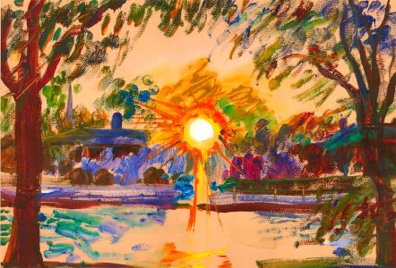 Jean Dryden Alexander (1911-1994) - 1969 Gouache, Shenfield Common