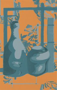 Contemporary Silkscreen - Still Life with Jars 