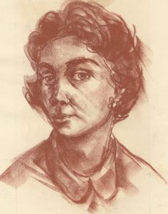 Peter Collins ARCA - c.1970s Sanguine, Portrait of a Woman