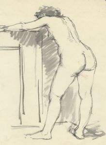 Peter Collins ARCA - c.1970s Watercolour, Nude Study