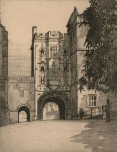 Strauss - Mid 20th Century Etching, Norman Arch, Bristol