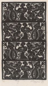 J.Ribejro - Limited Edition 1978 Woodblock, Musicians