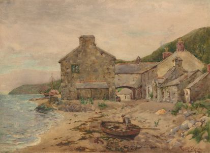 Henry J. Lyon- Signed 19th Century Watercolour, The Lobster Boat, Porthdinllaen