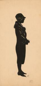 Baron Scotford - British Empire Exhibition 1925 Cut Paper Silhouette, A Lady
