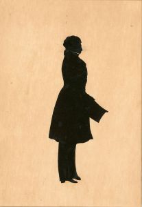 English School Early 20th Century Cut Paper Silhouette - Gentleman with Top Hat
