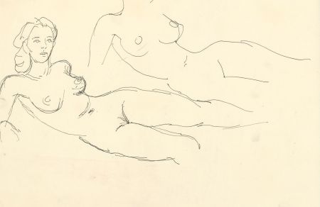 Peter Collins ARCA - Set of Six c.1970s Pen and Ink Drawings, Nude Studies