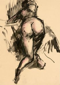 Peter Collins ARCA - Set of Three c.1970s Pen and Ink Drawing, Nudes of Women