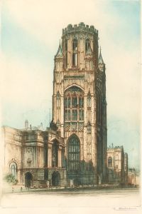 Edward Sharland (1884-1967) - Mid 20th Century Etching, Wills Memorial Building