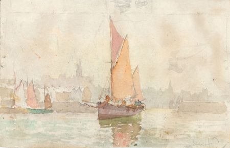 C.A. Hannaford RBA - Fine Signed Early 20th Century Watercolour, Study of a Ship