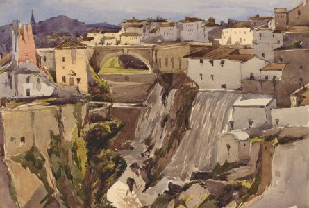 T. Dobson - Late 19th Century Watercolour, Tivoli, Italy