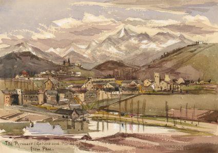 T. Dobson - Late 19th Century Watercolour, The Pyrenees