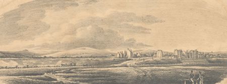 P.W.V. - Miniature 1818 Graphite Drawing, South Lancing from Worthing