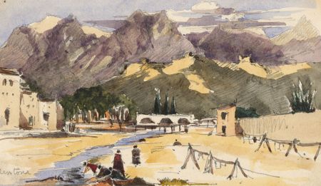 T. Dobson - Late 19th Century Watercolour, Mentone, France