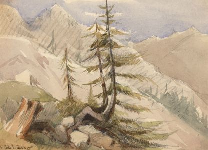 T. Dobson - Late 19th Century Watercolour, In Val Bever