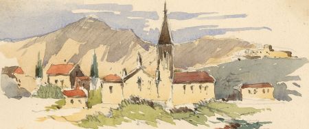 T. Dobson - Set of Four Late 19th Century Watercolour, Studies Around Italy