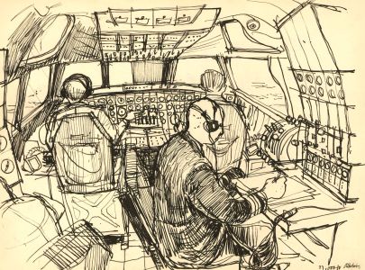 Paul Sharp ARCA RWS - 20th Century Album, Sketchbook with Travel Illustrations