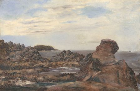 Alexander Blackwood - Late 19th Century Oil, Rocky Seascape