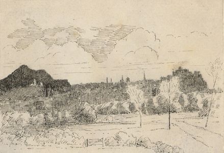 Alexander Blackwood - Late 19th Century Pen and Ink Drawing, Rural Landscape