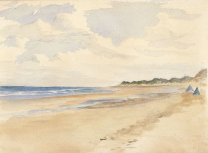 Alexander Blackwood - Late 19th Century Watercolour, Summer Beach Landscape