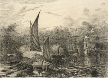 Alexander Blackwood - Late 19th Century Pen and Ink Drawing, Nautical Scene