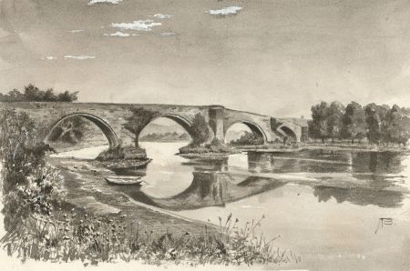 Alexander Blackwood - Late 19th Century Watercolour, Stirling Old Bridge